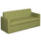 Oslo square back 3 seater office sofa 1880mm wide Soft Seating Dams Endurance Green 