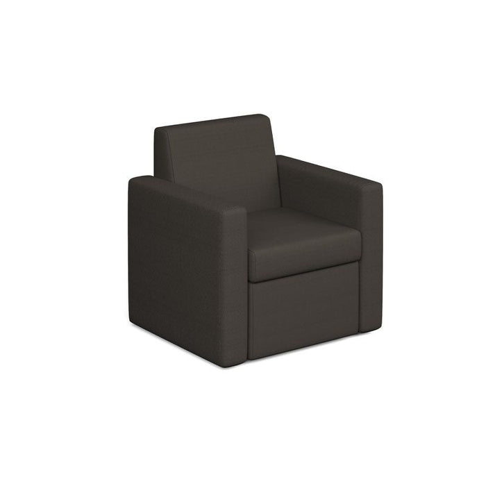Oslo square back reception Chair Soft Seating Dams Present Grey 