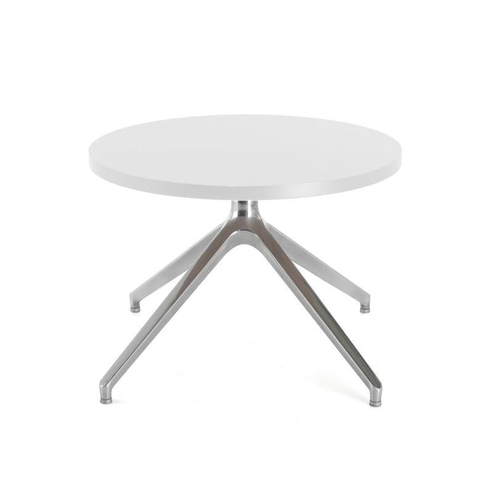 Otis coffee table 600mm diameter with oak top and pyramid base Tables Dams White 
