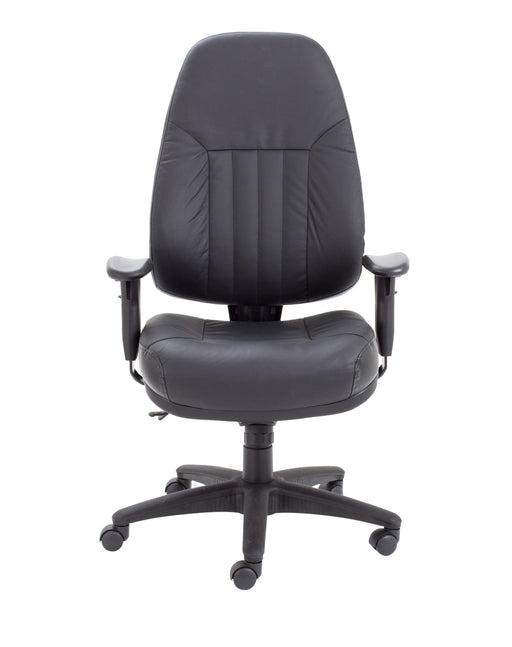 Panther 24hr Operator Chair 24HR & POSTURE TC Group Black Leather Self Assembly (Next Day) 