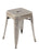 Paris metal low stool BREAKOUT Global Chair Gunmetal 