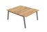 Partage Back to Back Bench Desks 1600mm Deep Desks Office Supermarket Aluminium Timber 1200mm x 1600mm