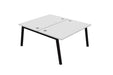 Partage Back to Back Bench Desks 1600mm Deep Desks Office Supermarket Black Grey 1200mm x 1600mm