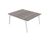 Partage Back to Back Bench Desks 1600mm Deep Desks Office Supermarket White Cedar 1200mm x 1600mm