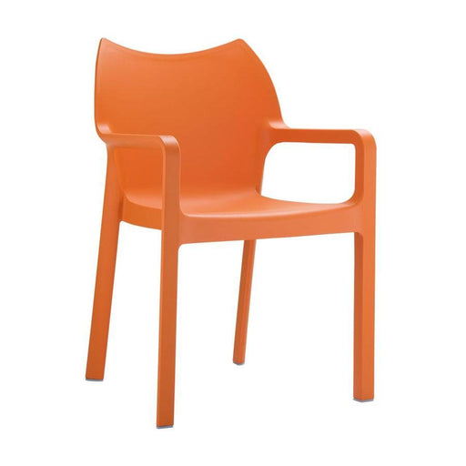Peak Arm Chair - Orange Café Furniture zaptrading 