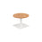 Pedestal base 600mm Coffee Table WORKSTATIONS TC Group Beech White 