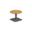 Pedestal base 600mm Coffee Table WORKSTATIONS TC Group Oak Silver 