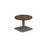 Pedestal base 600mm Coffee Table WORKSTATIONS TC Group Walnut Silver 