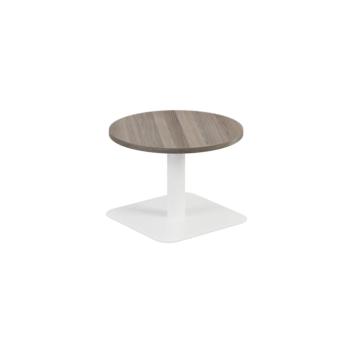 Pedestal base 600mm Coffee Table WORKSTATIONS TC Group Walnut White 