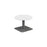 Pedestal base 600mm Coffee Table WORKSTATIONS TC Group White Silver 