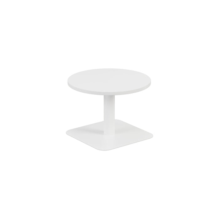 Pedestal base 600mm Coffee Table WORKSTATIONS TC Group White White 