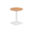 Pedestal base 600mm table WORKSTATIONS TC Group Beech White 