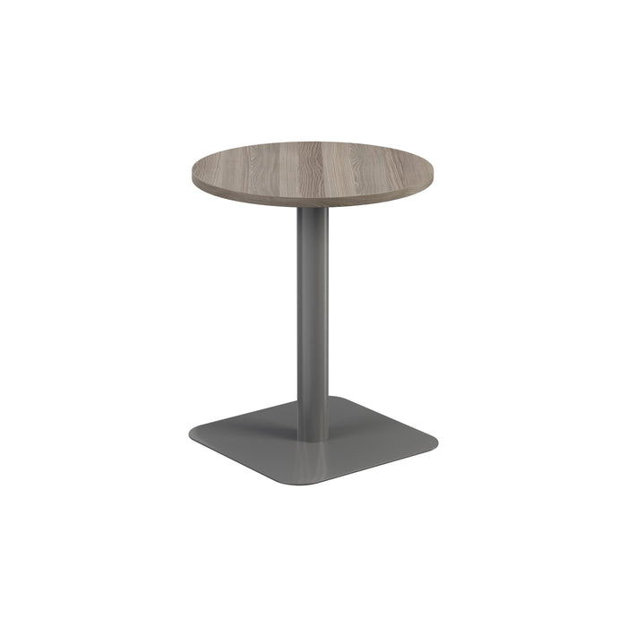 Pedestal base 600mm table WORKSTATIONS TC Group Grey Oak Silver 