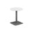 Pedestal base 600mm table WORKSTATIONS TC Group White Silver 