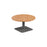 Pedestal base 800mm Coffee Table WORKSTATIONS TC Group Beech Silver 