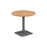 Pedestal base 800mm Table - Walnut/Black WORKSTATIONS TC Group Beech Silver 