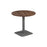 Pedestal base 800mm Table - Walnut/Black WORKSTATIONS TC Group Walnut Silver 