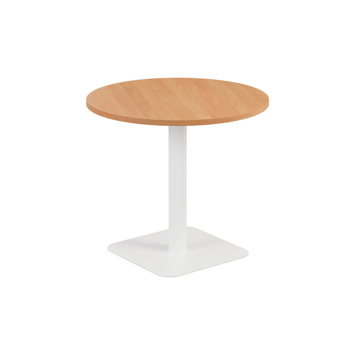 Pedestal base 800mm Table WORKSTATIONS TC Group Beech White 