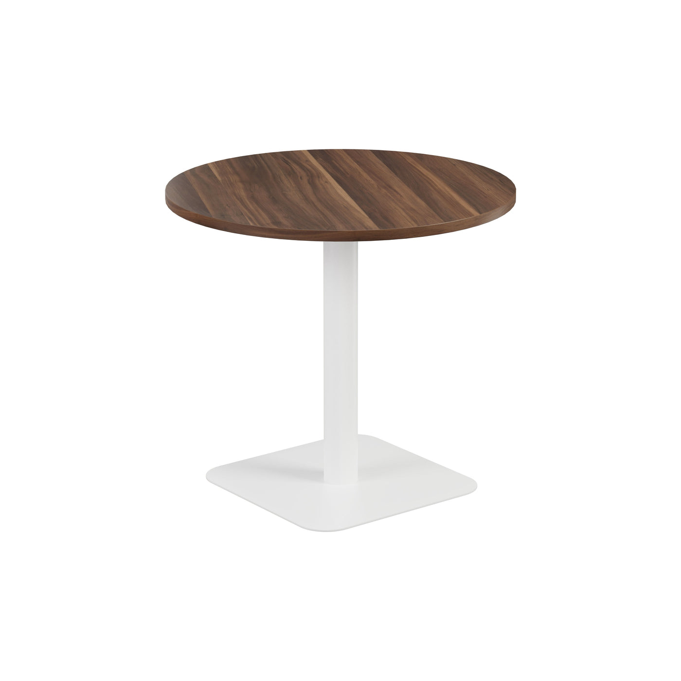 Pedestal base 800mm Table WORKSTATIONS TC Group Walnut White 