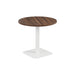Pedestal base 800mm Table WORKSTATIONS TC Group Walnut White 