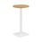 Pedestal base High Table 600mm Diameter - Oak/Black WORKSTATIONS TC Group Oak White 
