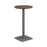 Pedestal base High Table 600mm Diameter - Oak/Black WORKSTATIONS TC Group Walnut Silver 