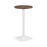 Pedestal base High Table 600mm Diameter - Oak/Black WORKSTATIONS TC Group Walnut White 