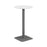 Pedestal base High Table 600mm Diameter - Oak/Black WORKSTATIONS TC Group White Silver 
