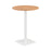 Pedestal base High Table 800mm diameter White/White WORKSTATIONS TC Group Beech White 