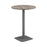 Pedestal base High Table 800mm diameter White/White WORKSTATIONS TC Group Grey Oak Silver 