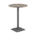 Pedestal base High Table 800mm diameter White/White WORKSTATIONS TC Group Grey Oak Silver 