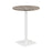 Pedestal base High Table 800mm diameter White/White WORKSTATIONS TC Group Grey Oak White 