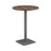 Pedestal base High Table 800mm diameter WORKSTATIONS TC Group Walnut Silver 