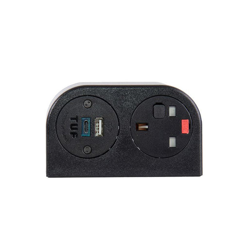 Phase multi-surface power module 1 x UK socket, 1 x TUF (A&C connectors) USB charger Power Modules Dams 