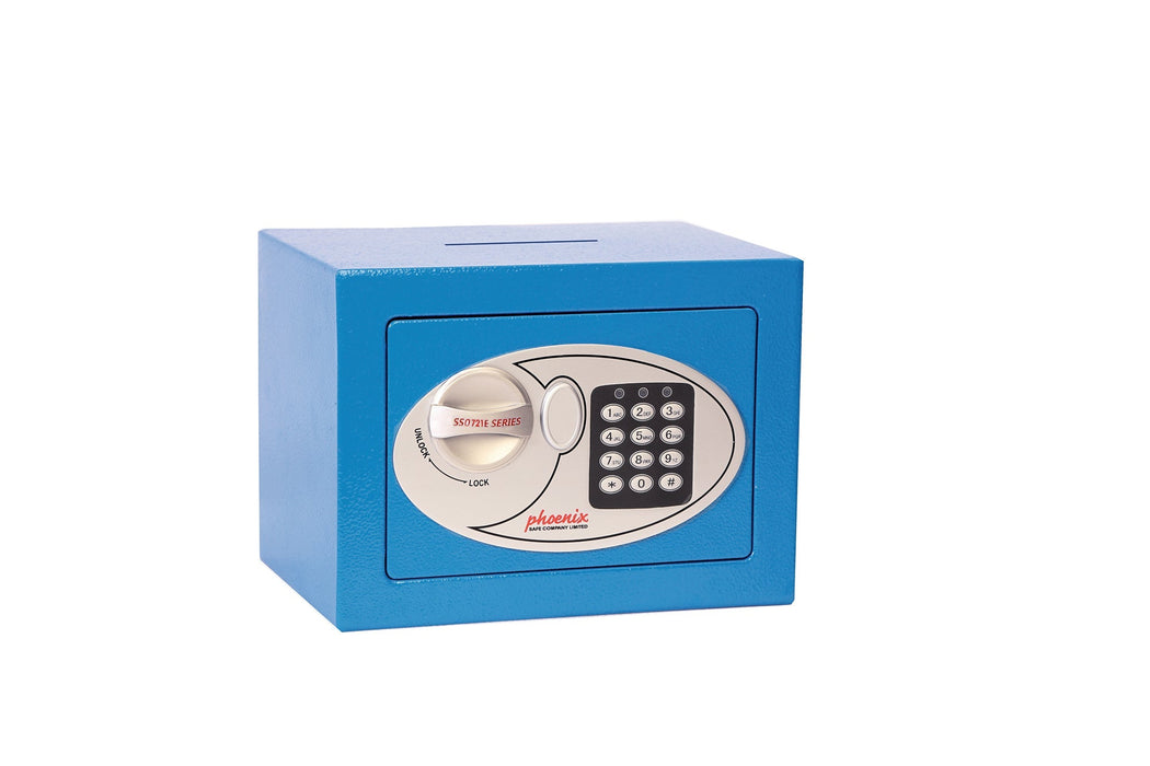 Phoenix Compact Home Office Security Safe Phoenix Dynamic Office Solutions Electronic Yes Blue