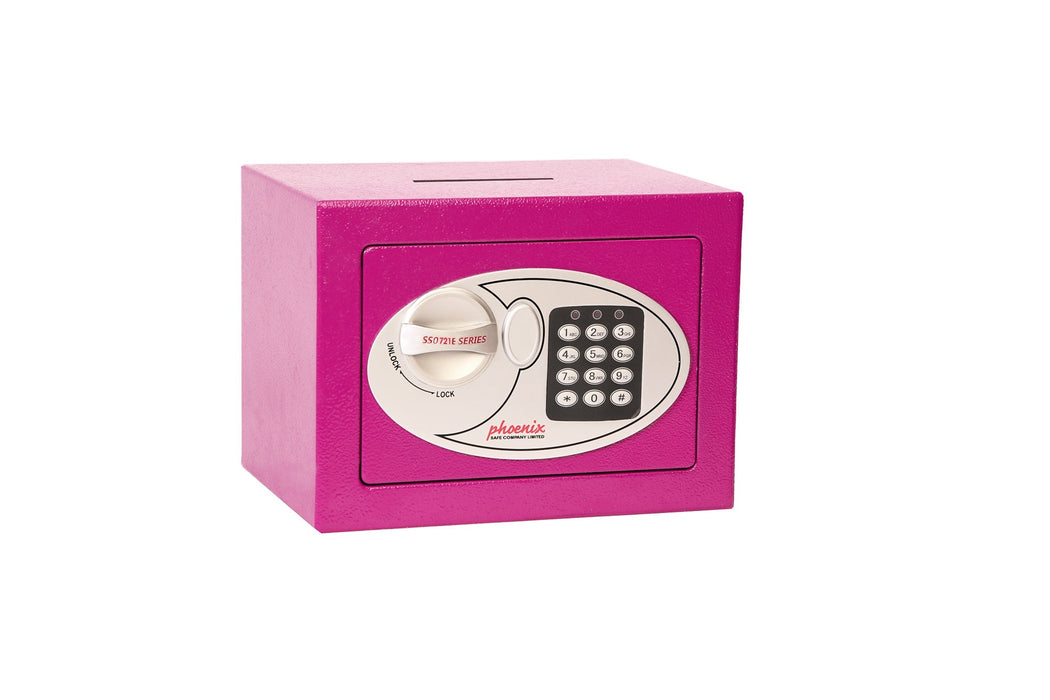 Phoenix Compact Home Office Security Safe Phoenix Dynamic Office Solutions Electronic Yes Pink