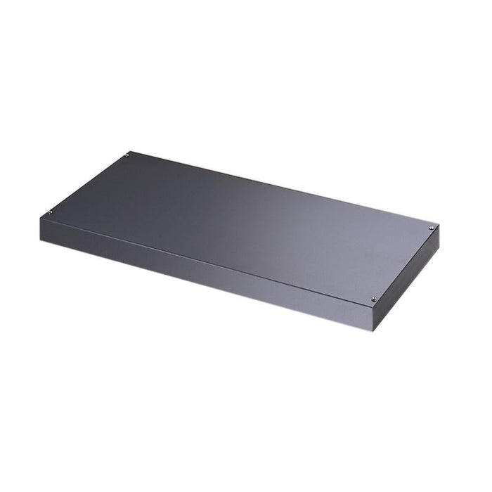 Plain steel shelf internal fitment for systems storage - graphite grey Wooden Storage Dams 