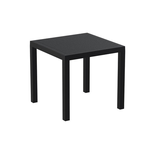 Plank Table - Black - 80cm x 80cm x75cm Café Furniture zaptrading 