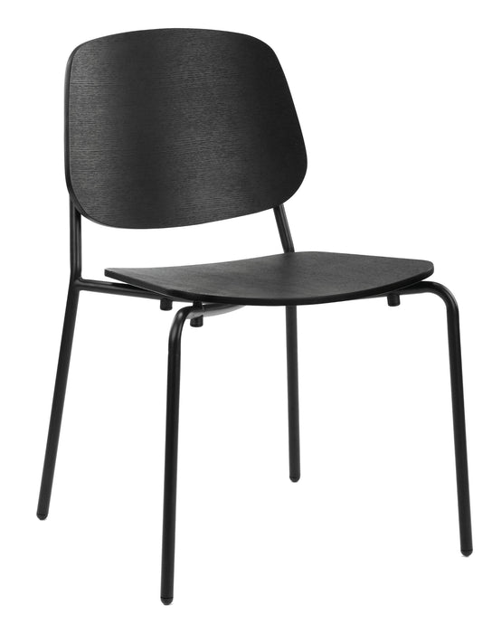 Platform Side Chair meeting Workstories Black Ash 