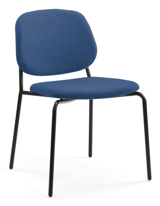 Platform Upholstered Side Chair meeting Workstories Blue CSE15 Matching Upholstery 