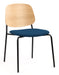 Platform Upholstered Side Chair meeting Workstories Blue CSE15 Natural 