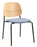 Platform Upholstered Side Chair meeting Workstories Blue Grey CSE39 Natural 