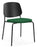 Platform Upholstered Side Chair meeting Workstories Dark Green CSE35 Black Ash 