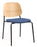 Platform Upholstered Side Chair meeting Workstories Dusky Blue CSE42 Natural 