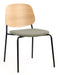 Platform Upholstered Side Chair meeting Workstories Khaki Green CSE45 Natural 