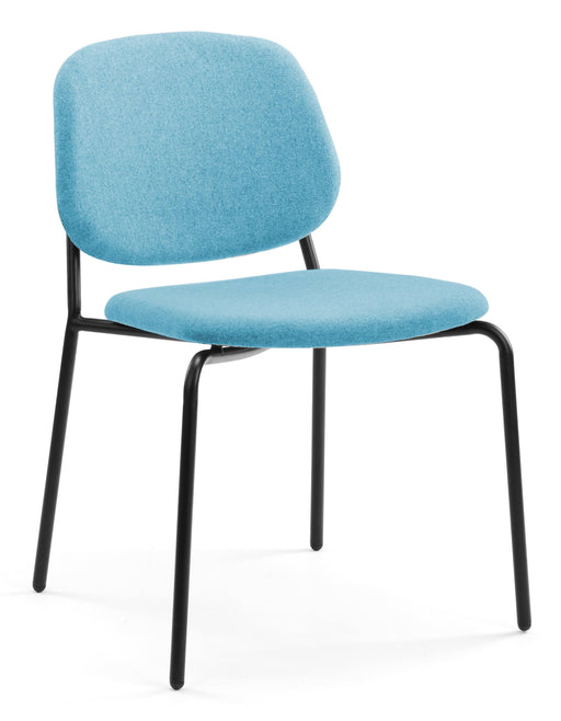 Platform Upholstered Side Chair meeting Workstories Light Blue CSE20 Matching Upholstery 
