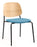 Platform Upholstered Side Chair meeting Workstories Light Blue CSE20 Natural 