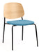 Platform Upholstered Side Chair meeting Workstories Light Blue CSE20 Natural 