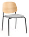 Platform Upholstered Side Chair meeting Workstories Light Grey CSE46 Natural 