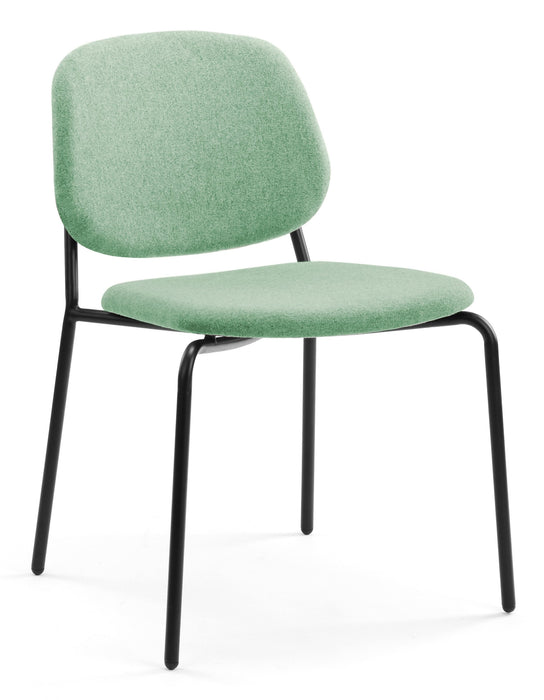 Platform Upholstered Side Chair meeting Workstories Mint Green CSE36 Matching Upholstery 